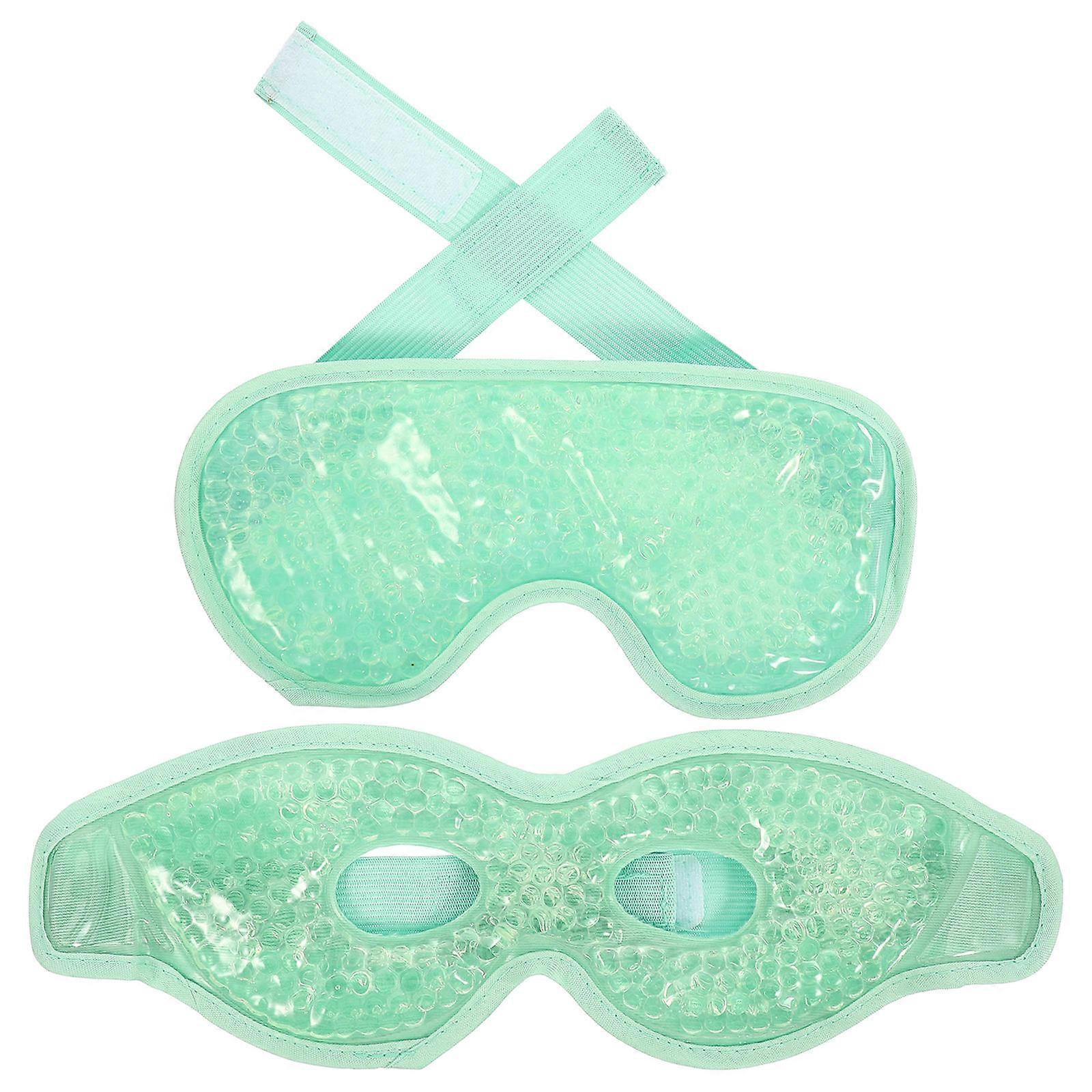 Gel Cooling Eye Cover Reusable Oval Shape For Home Use And Office Breaks 2Pcs
