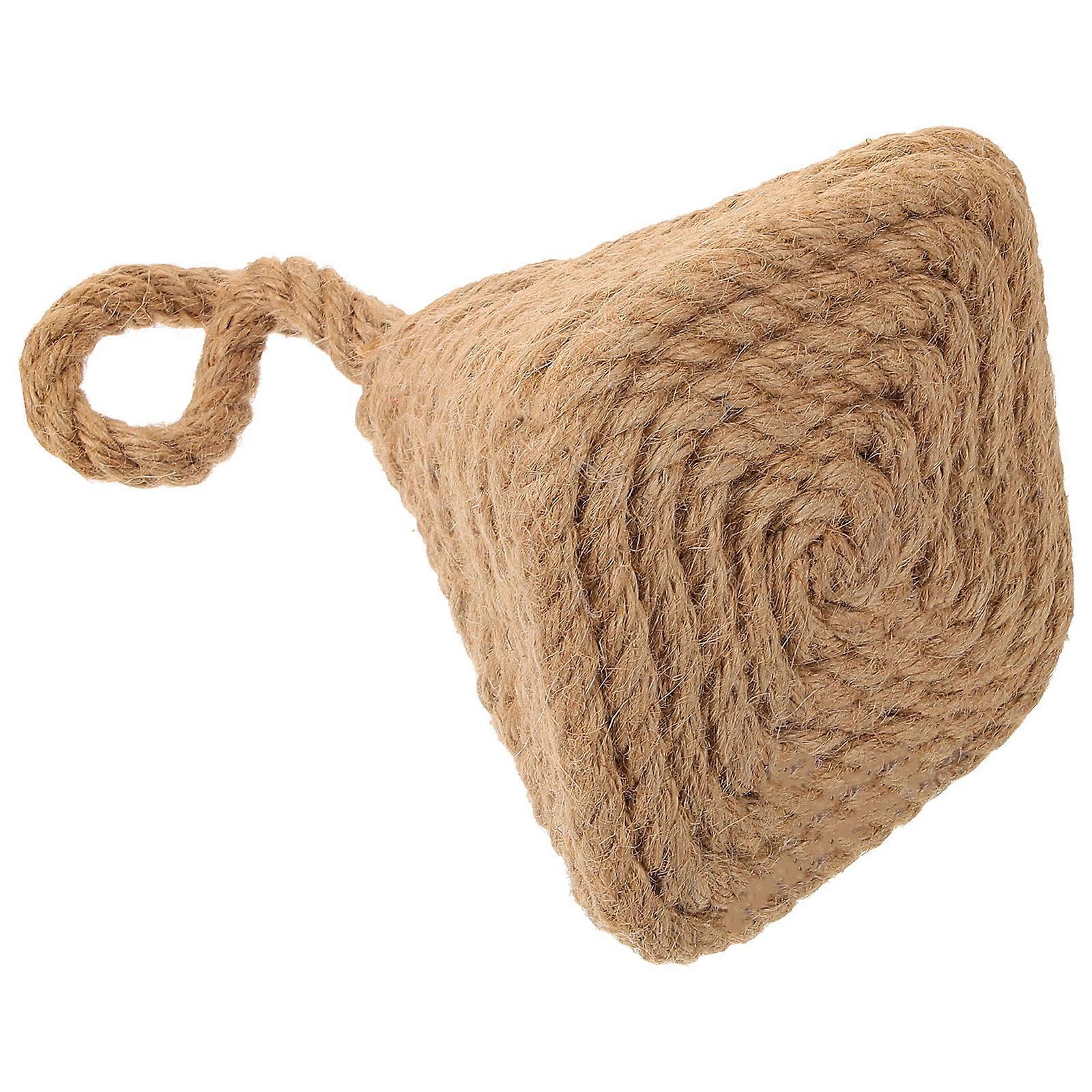 Woven Rope Knot Door Stopper with Weighted Collision Ball for Home Decor – Versatile and Stylish Door Blocker for Carpet Tiles and Interior Spaces