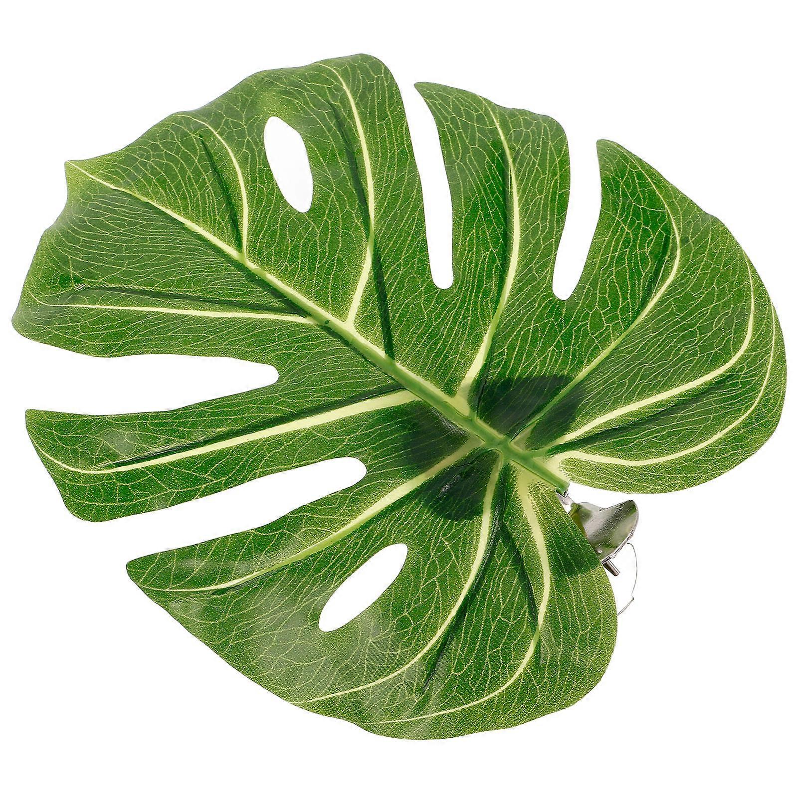 Monstera Leaf Curtain Tiebacks Plastic Green Home Decor with High Realism and Secure Hold for Windows