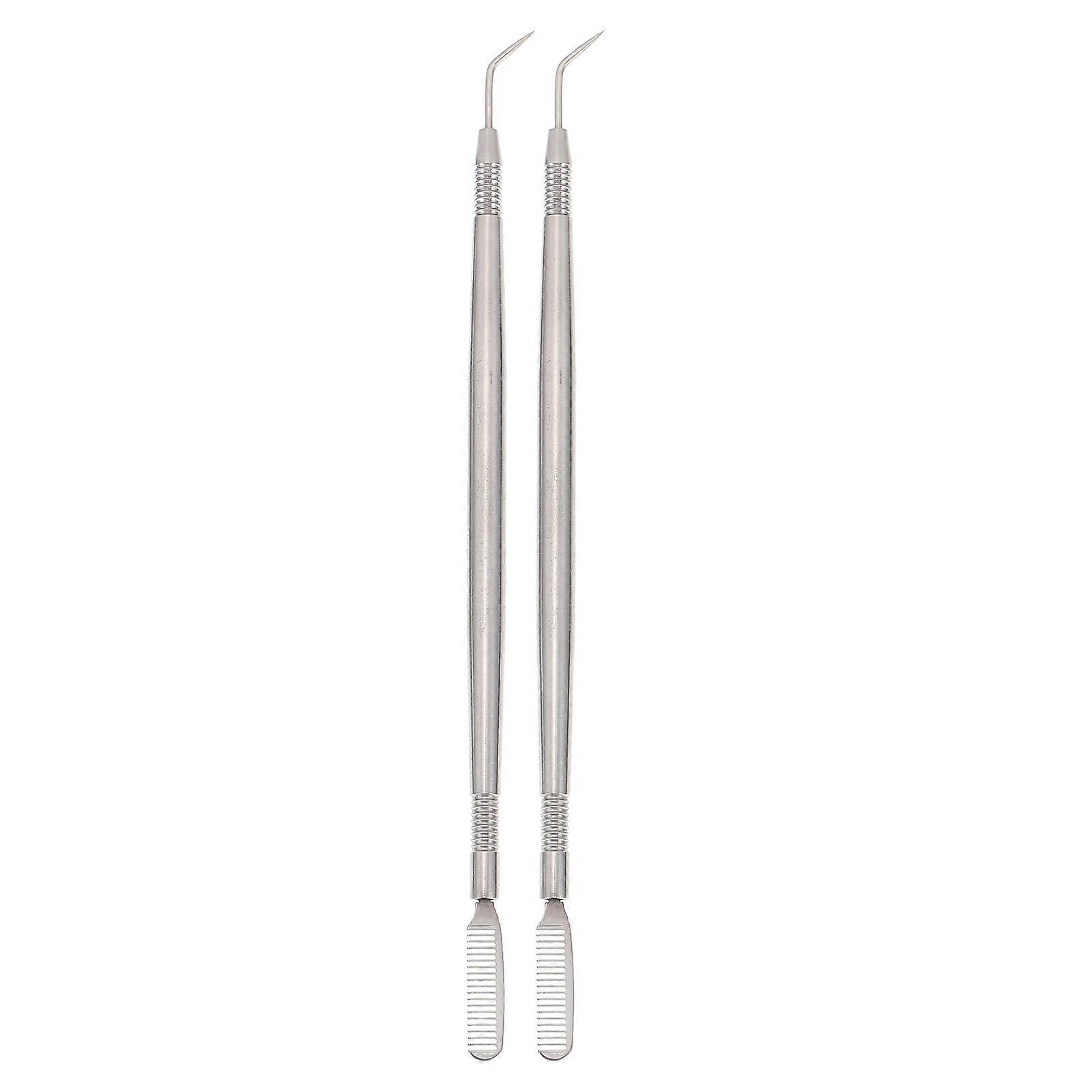 Stainless Steel Eyelash Separator & Brow Comb Tool for Lifting Lashes and Styling Brows – Travel Friendly Design, Multipurpose Beauty Tool