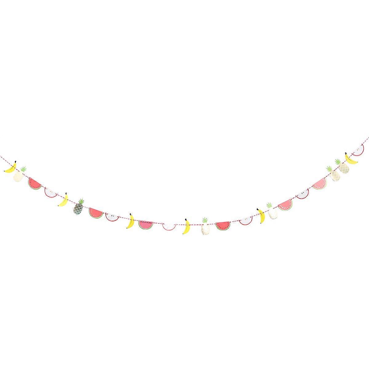 About 2M Rectangular Fruit Theme Banner Suitable For Birthday Party Celebrations 1Set