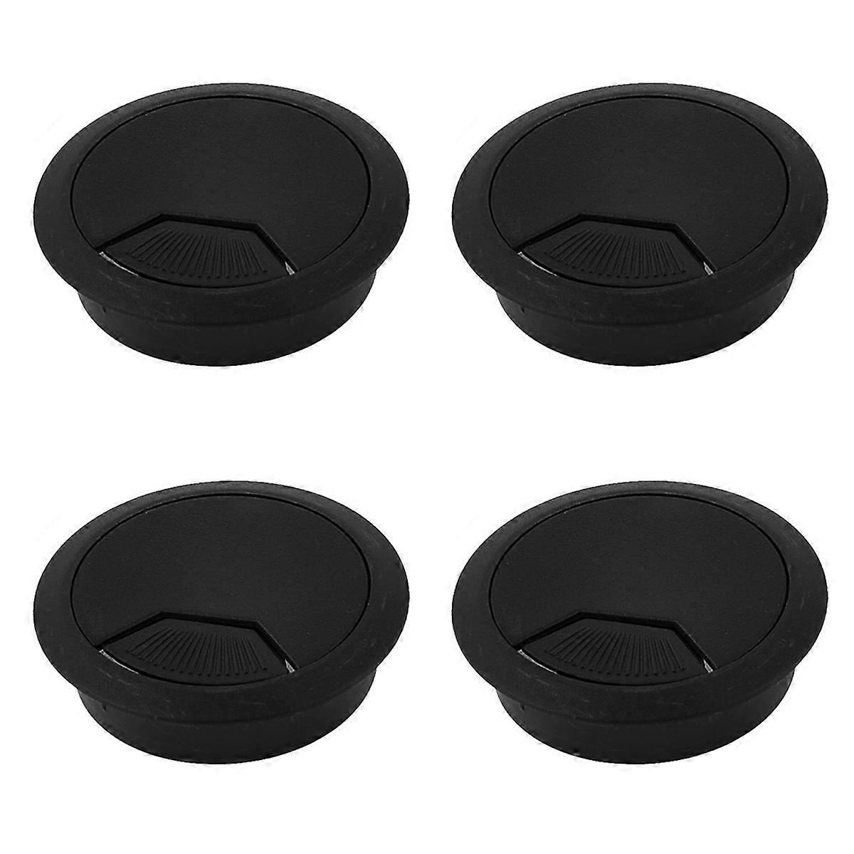 60mm Computer Desk Table Grommet Cable Port Wire Hole Cover 12 Pcs