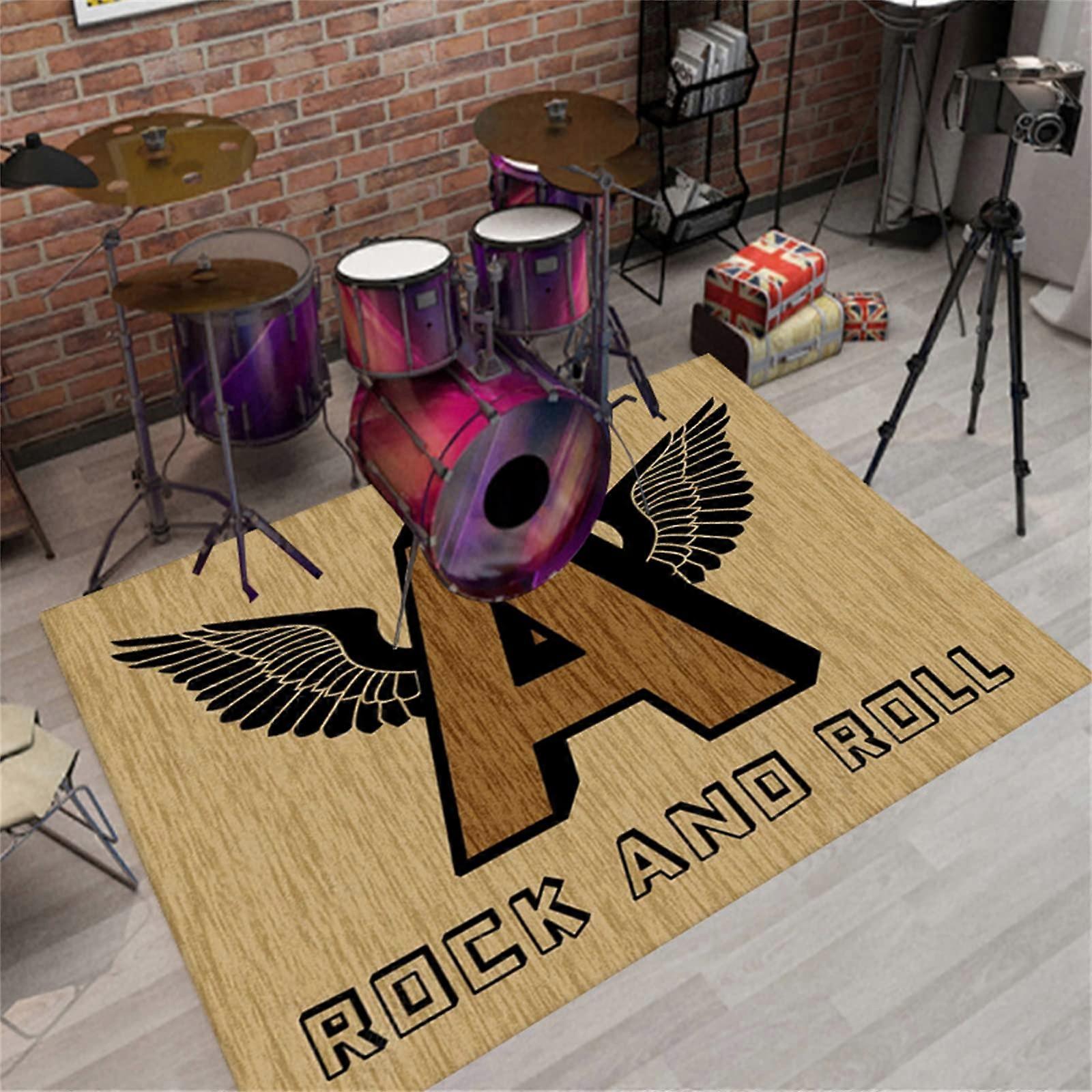 Drum Rug Non-Slip Sound-Dampening Floor Mat Style 3 120 x 160 cm For Percussion Instruments