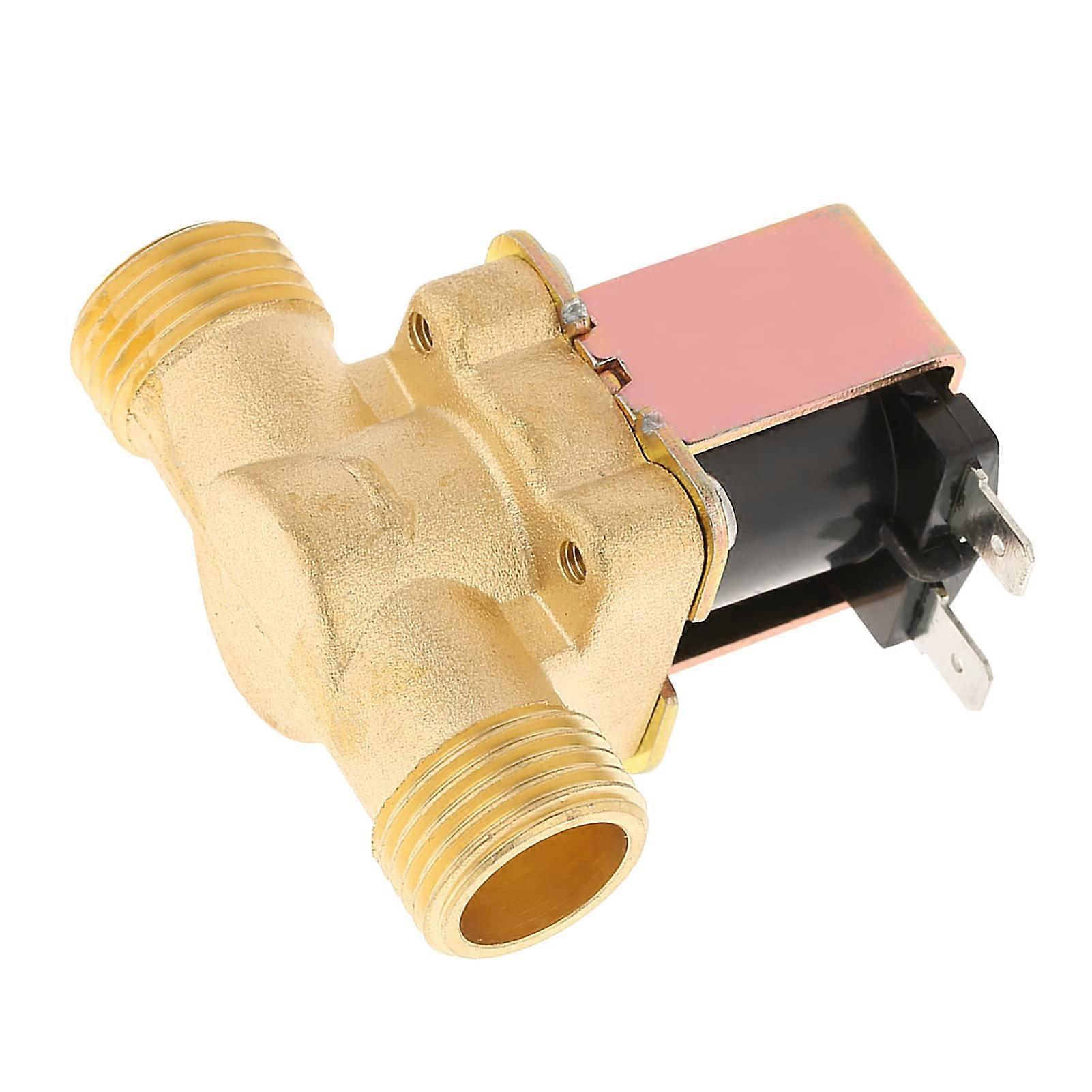 1/2' DC 12V Brass Solenoid Valve, Continuous Flow and AntiCorrosion, Suitable for Agricultural Irrigation Systems