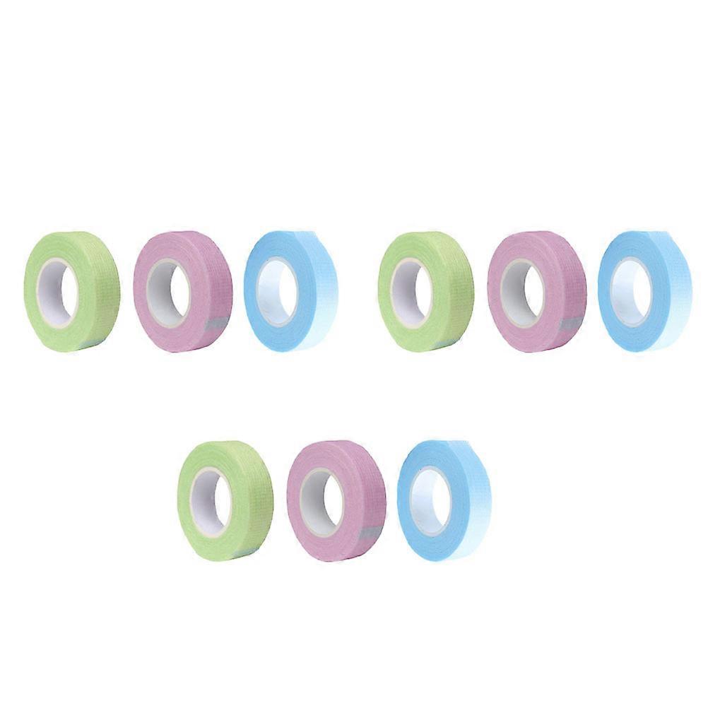 Eyelash Extension Tapes for Grafting Made of Nonwoven Cloth Safe to Use with 12 Rolls in Assorted Colors