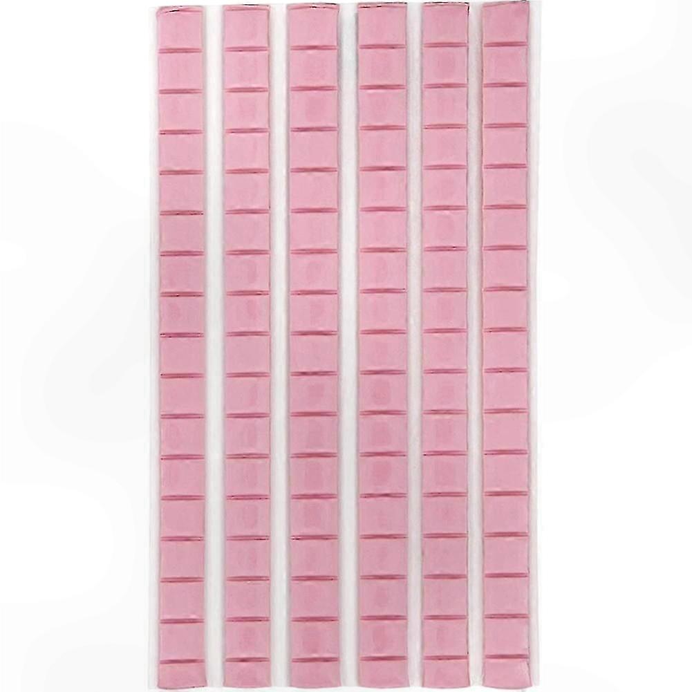 96 PCS Adhesive Sticky Non-Toxic Mounting Reusable & Removable Wall Safe (Pink)