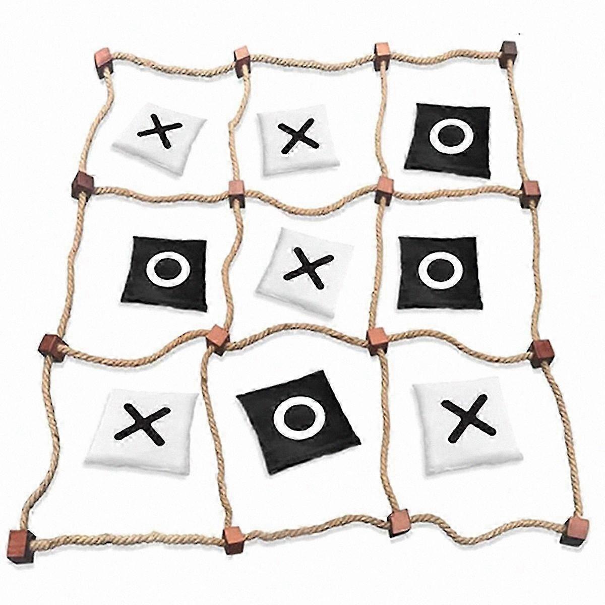 Large Outdoor Tic-Tac-Toe Game for Adults, Quick Setup Yard Entertainment Set