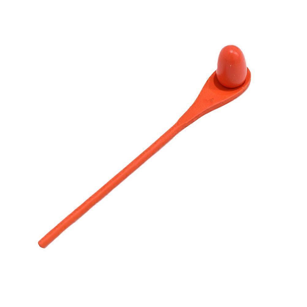 Egg and Spoon Relay Race Game for Kids Playing Brown Plastic Durable Fun Lightweight Easy to Carry 1 Set