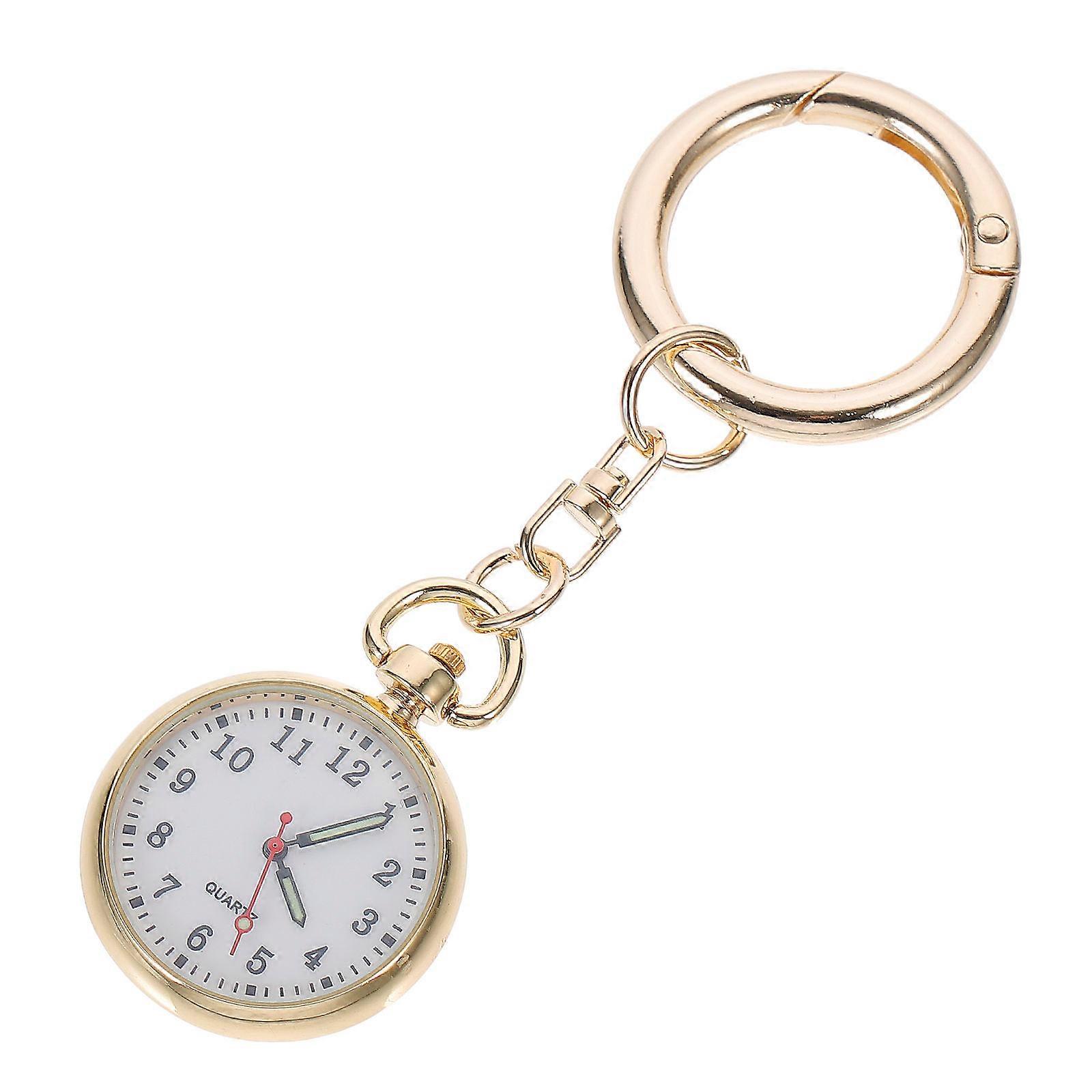 Quartz Hanging Watch For Week Portable And Easy To Use Golden 1Pack