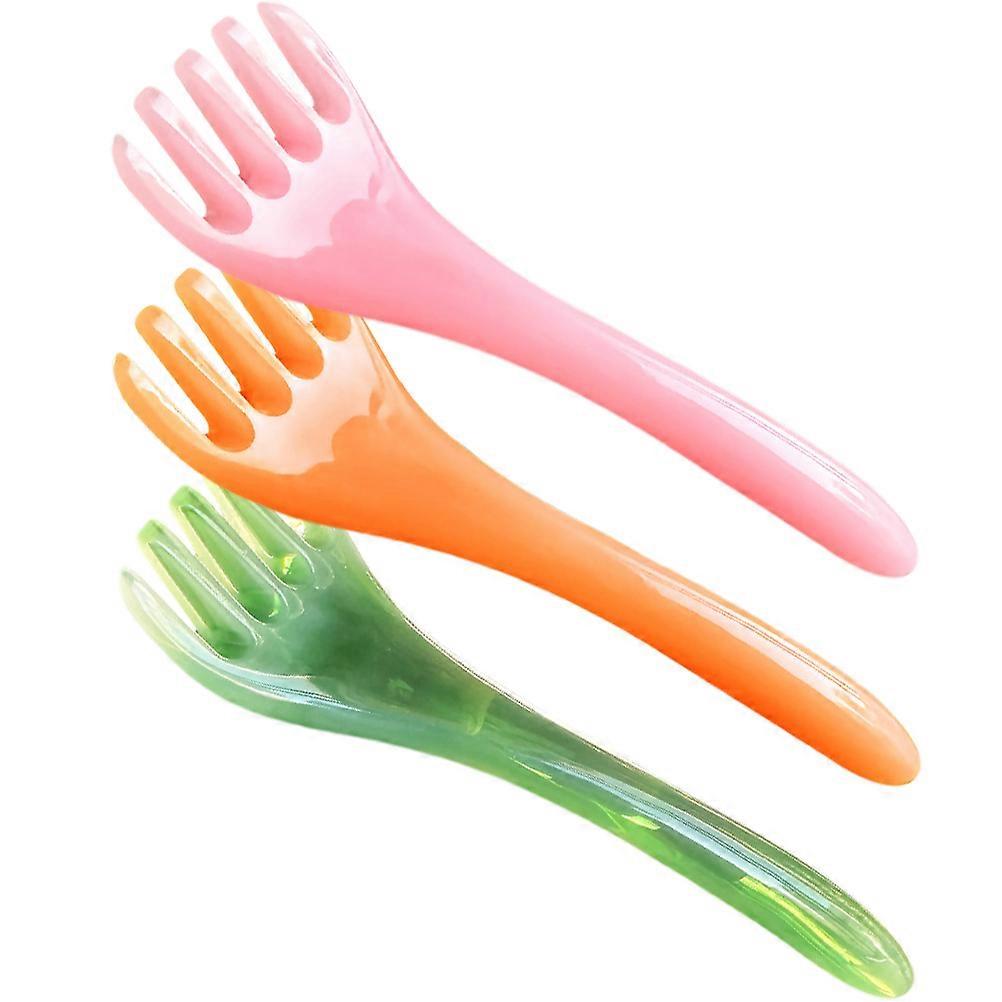 Massage Comb 3Pcs Scalp Massage Stick For Loved Ones Assorted Color Scalp Care In Daily Use