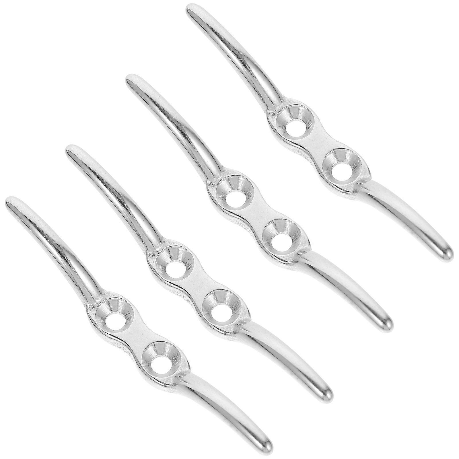 4pcs Window Blind Cord Cleats Safety Rope Cleats for Curtains Easy Install Compatible with Roller Roman Shades Secure Hold Clean Aesthetics