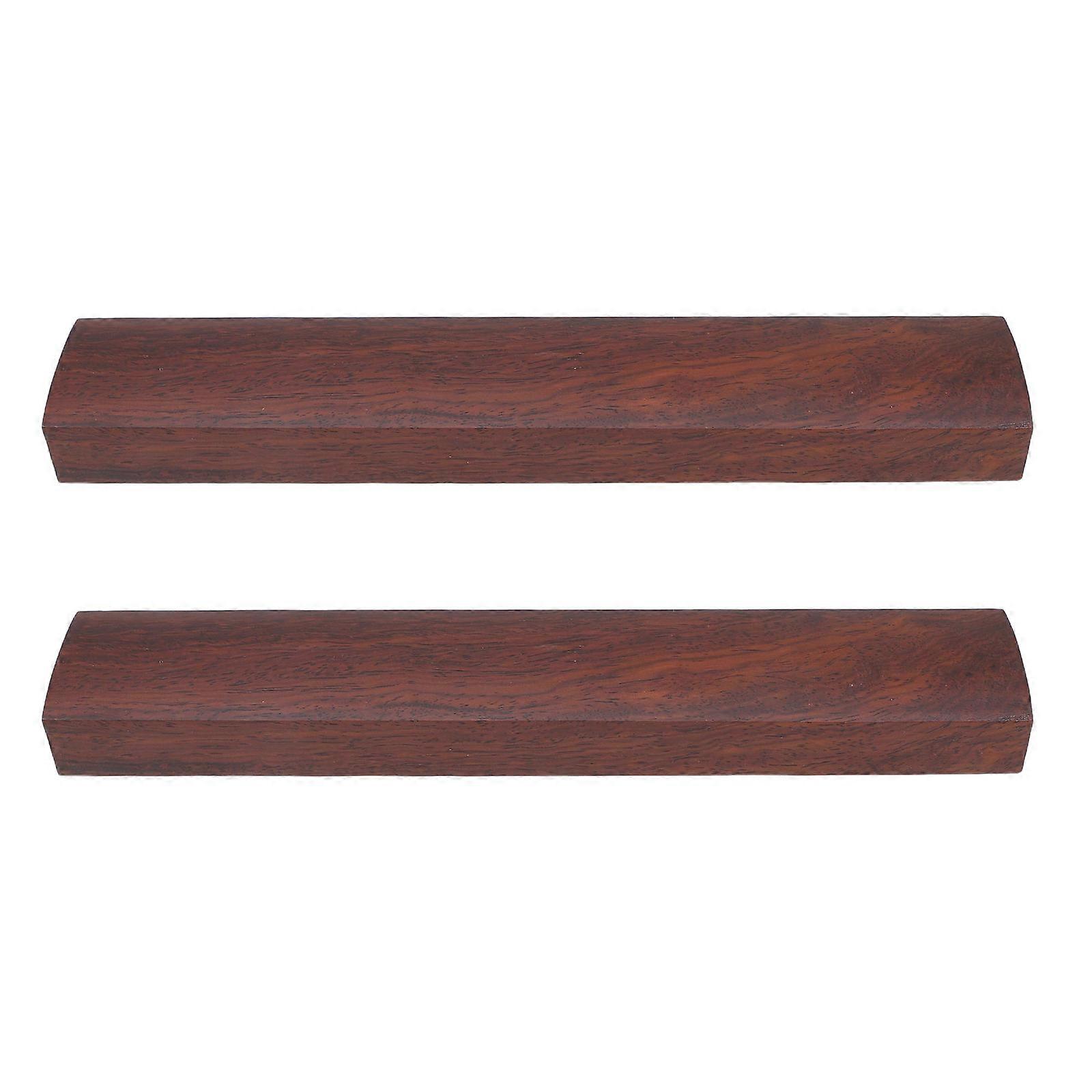Minimalist Design Wooden Scroll Holder For Office Use 9.8X1.8X1in Prevent Movement During Writing 2Pcs