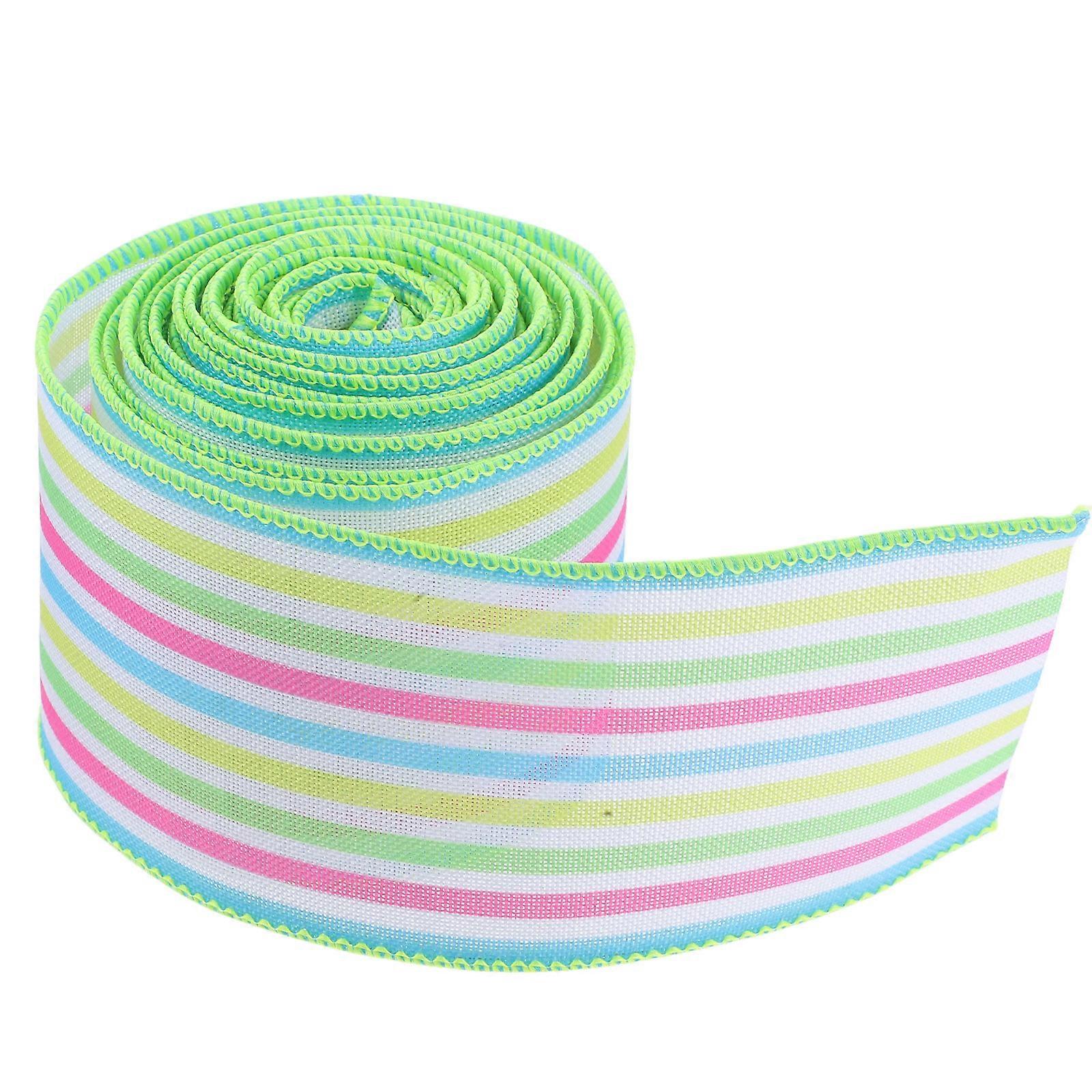Decorative Gift Ribbon Roll For Craft Enthusiasts Easter Decorations Multi Flexible Edges 1 Roll