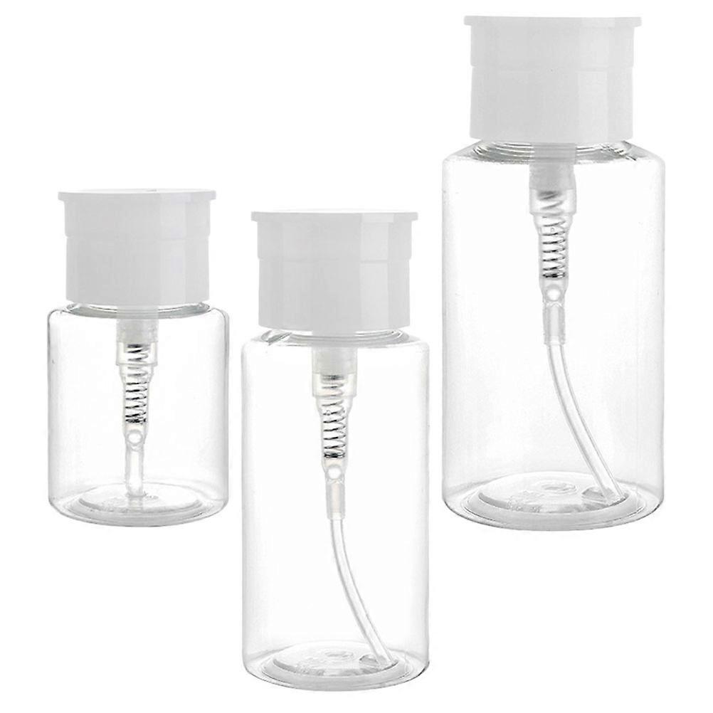 Transparent Plastic Liquid Bottle for Reusable Use 3Pcs Travel Set
