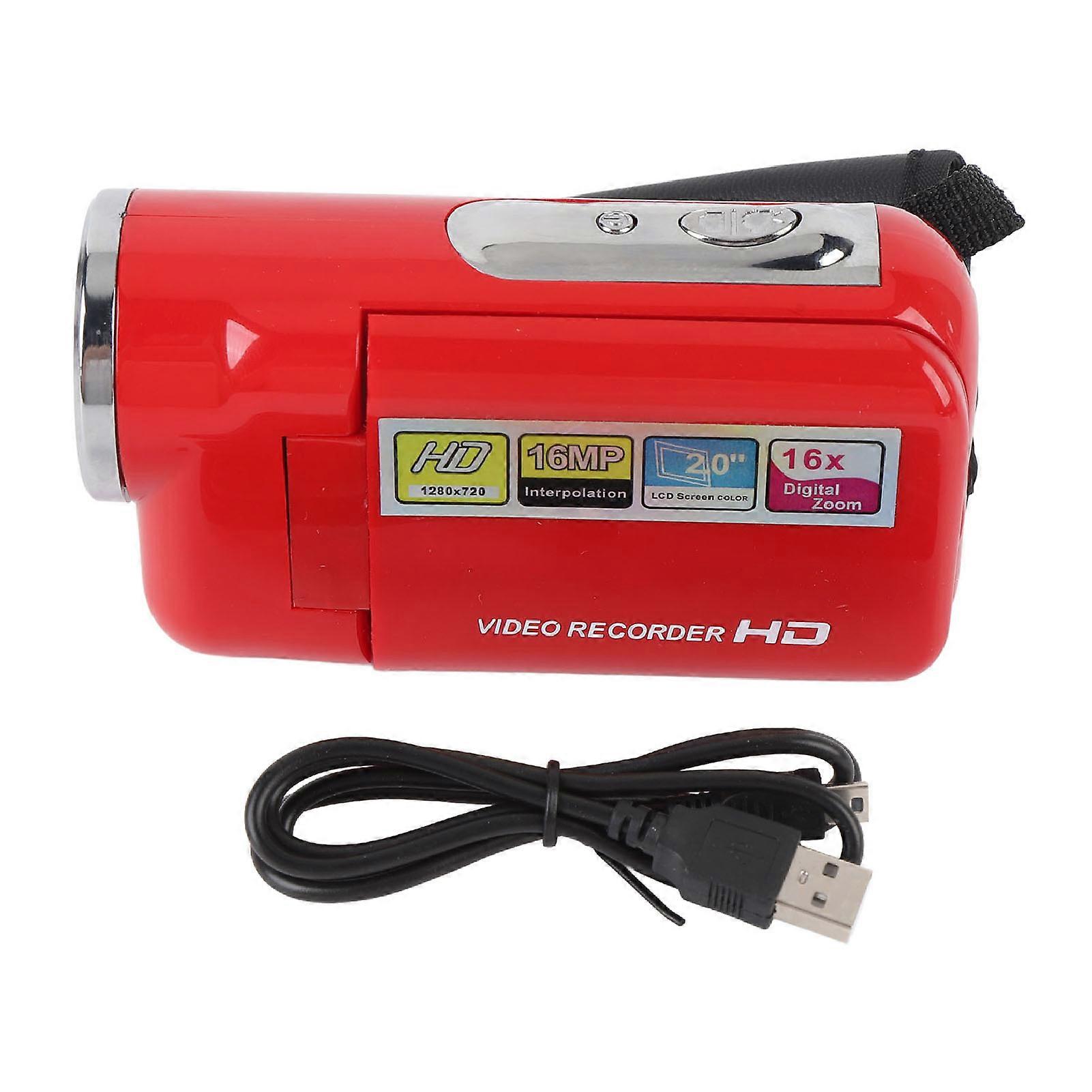 Small Digital 2 Inch TFT Color Display 16MP 16x Zoom Anti Drop DV Digital Video Camera for Present