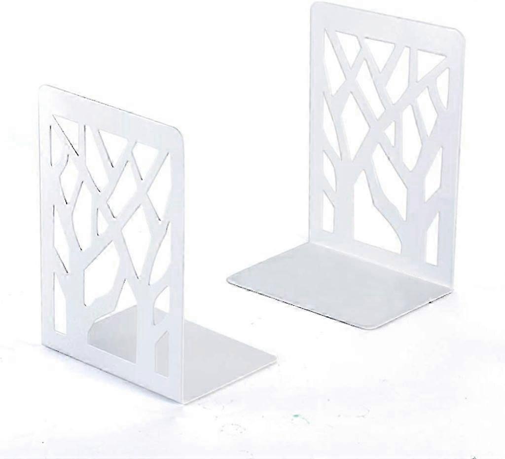 Metal Invisible Bookends for Shelf and Folder Storage (1 Pair)