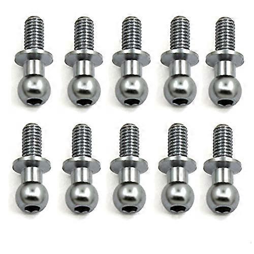 10 Pieces Metal Hexagonal Head Screws for TT01 TT02 Sakura D5 1/10 RC Car Parts Universal Silver