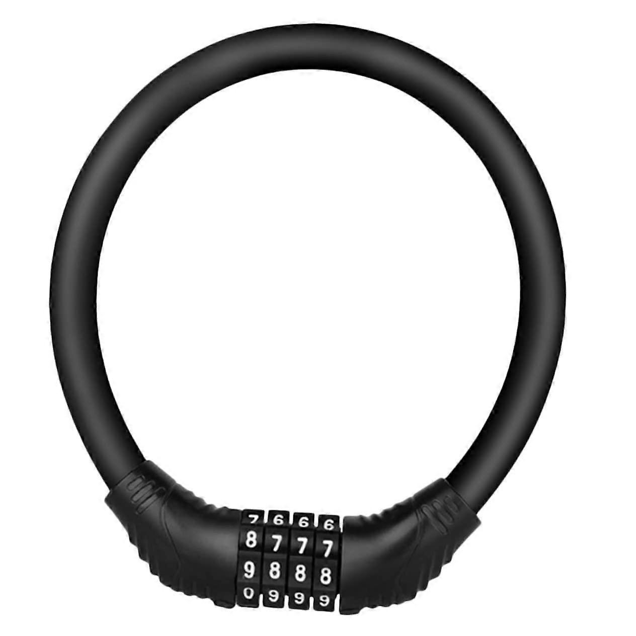 1 Piece Foldable Bike Lock with Number Combination Portable Safe Password Lock for Bicycles Lightweight and Durable for Theft Protection On the Go