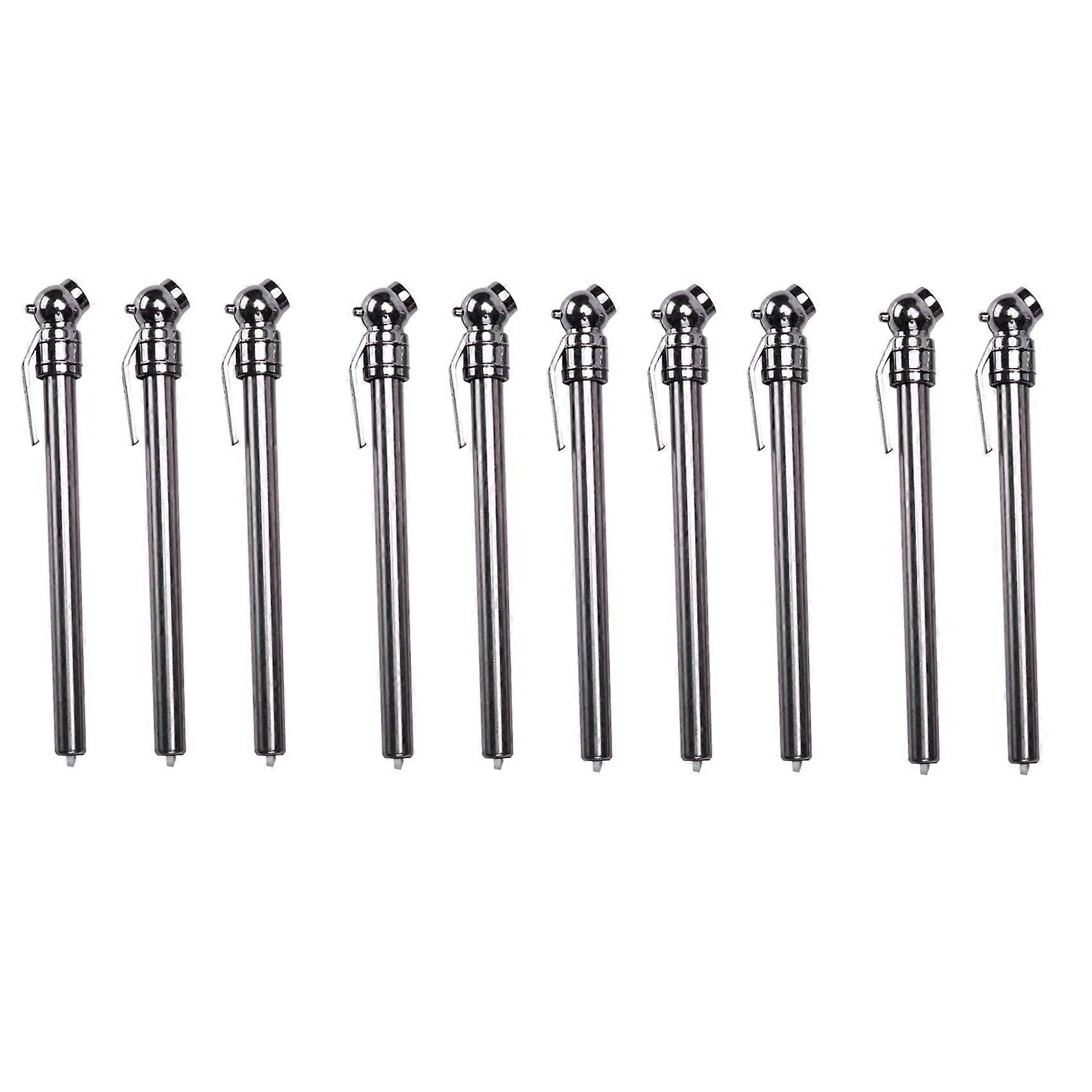 Pencil Tyre Pressure Gauge 5-50 PSI, Universal Fit for Car Motorcycle Bicycle, Pack of 10, Durable and Accurate