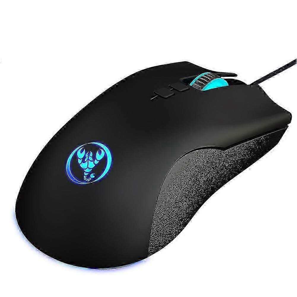 Colorful Luminous Gaming Wired Mouse 6400Dpi Adjustable Support Macro Programming