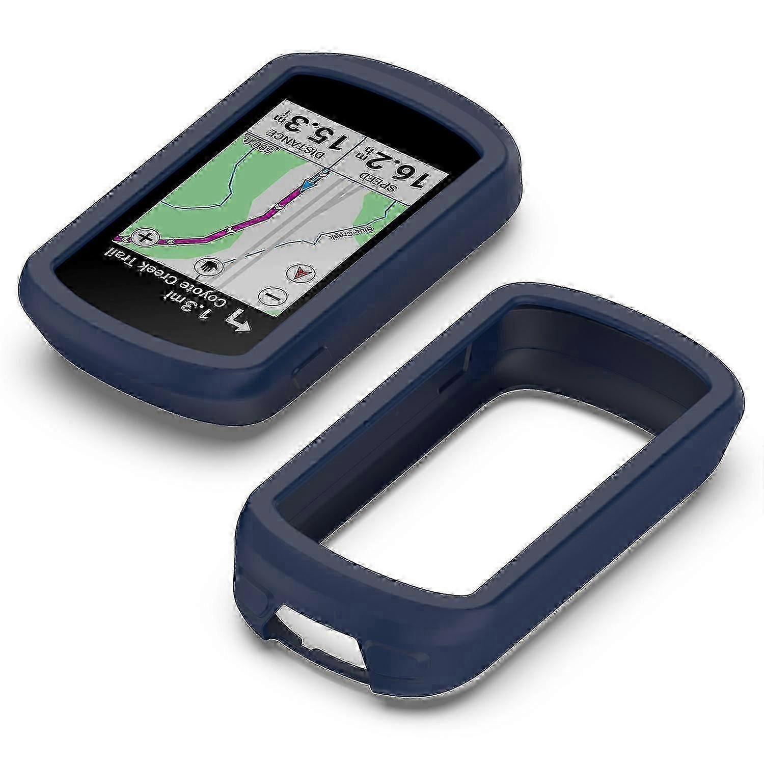 For Garmin Explore 2 Bike GPS Computer Anti-drop Protective Cover Soft Silicone Case - Dark Grey