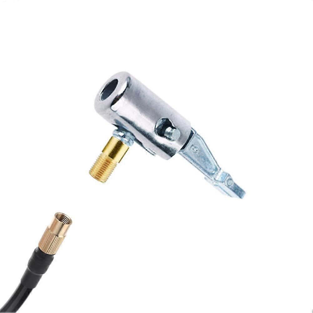Tyre Inflation Valve Connection Portable Car Air Pump Thread Nozzle Adapter Tyre Valve Clip Lever Plug Drain One Size
