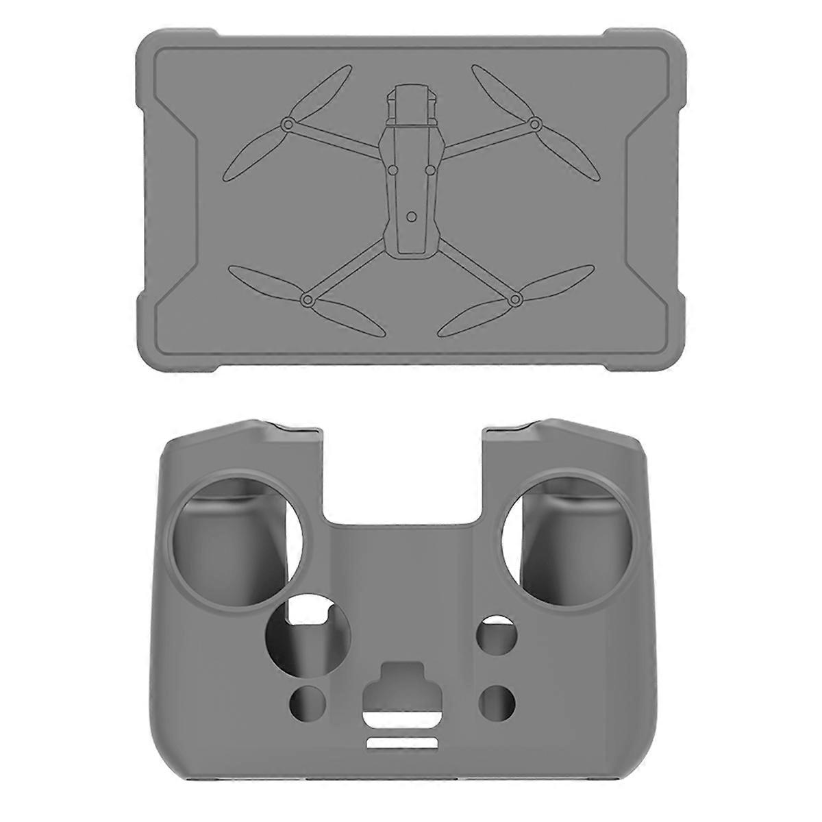 Silicone Case for RC PRO 2 Controller Protection Cover Screen Protector for 4 PRO Accessories Gray