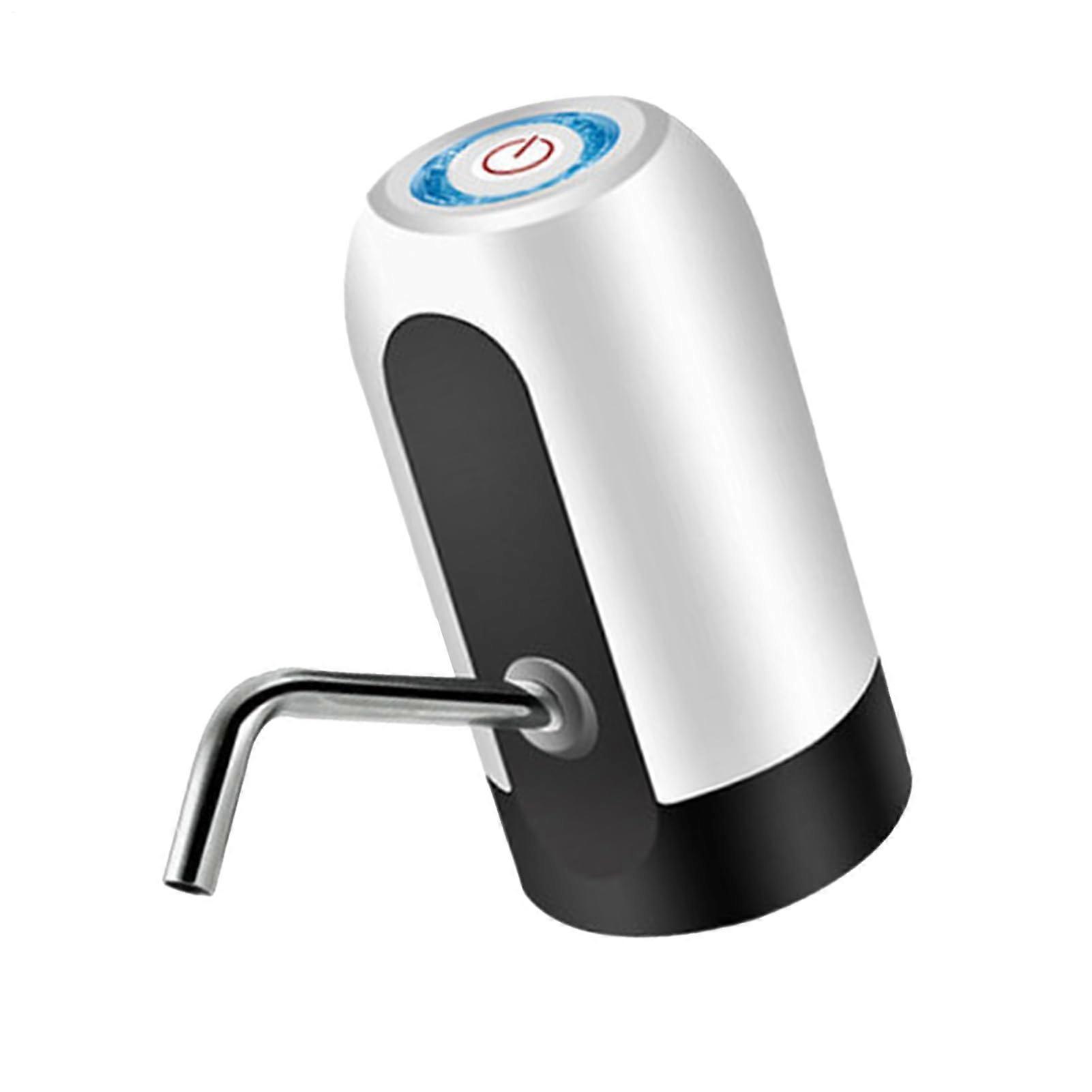 Water Bottle Pump Wireless Powerful with 2 Hours Running Time for Summer Garden Parties Rechargeable White