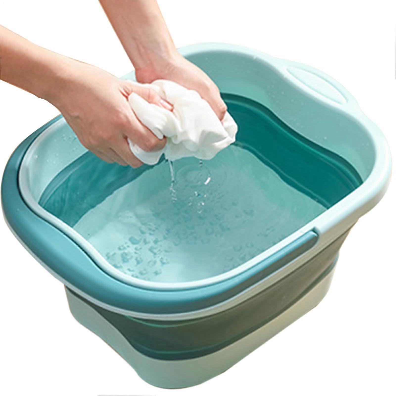 thumbnail image 2 of Foldable Foot Bath Pedicure Bucket – Vibration Massage, Pink, Activ, Portable 2 of 6