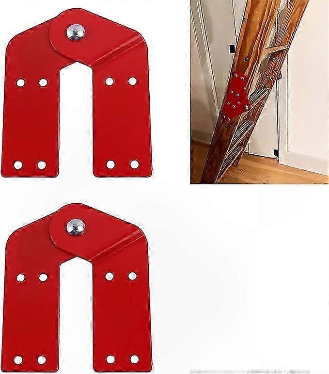 2-Pack Attic Ladder Hinge Rods and Rafter Connectors for Loft Access Solutions