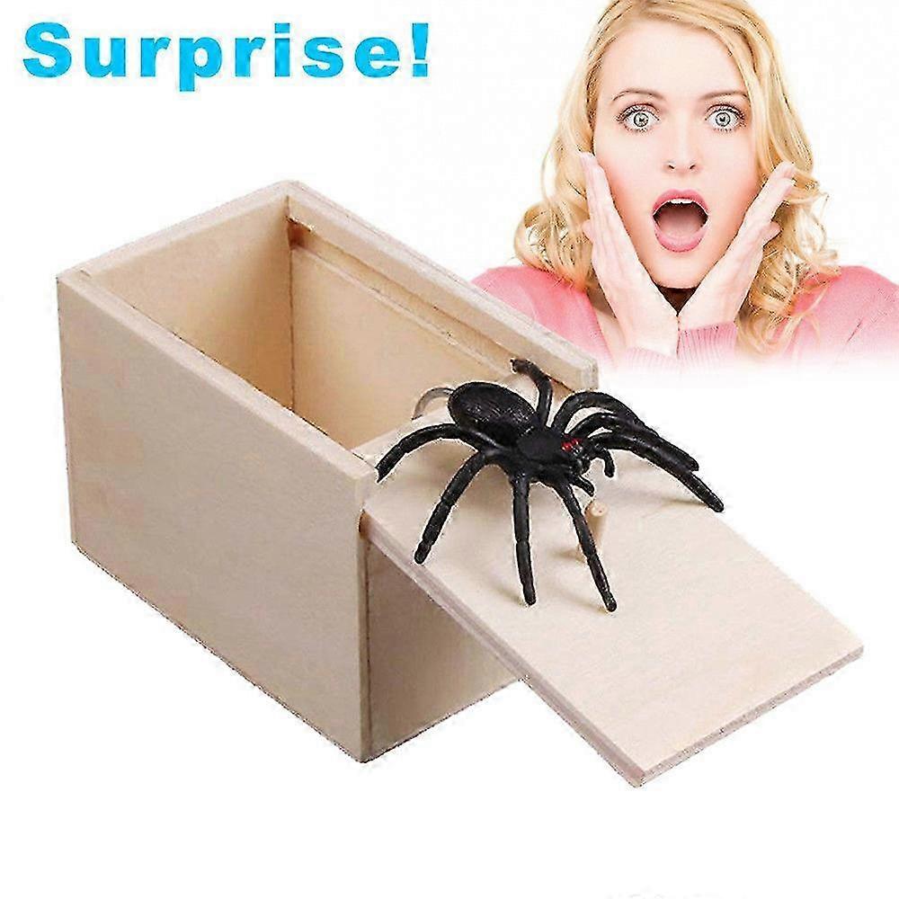 Fake Spider in a Box - Prank Toy for Scare Jokes and Fun Gags