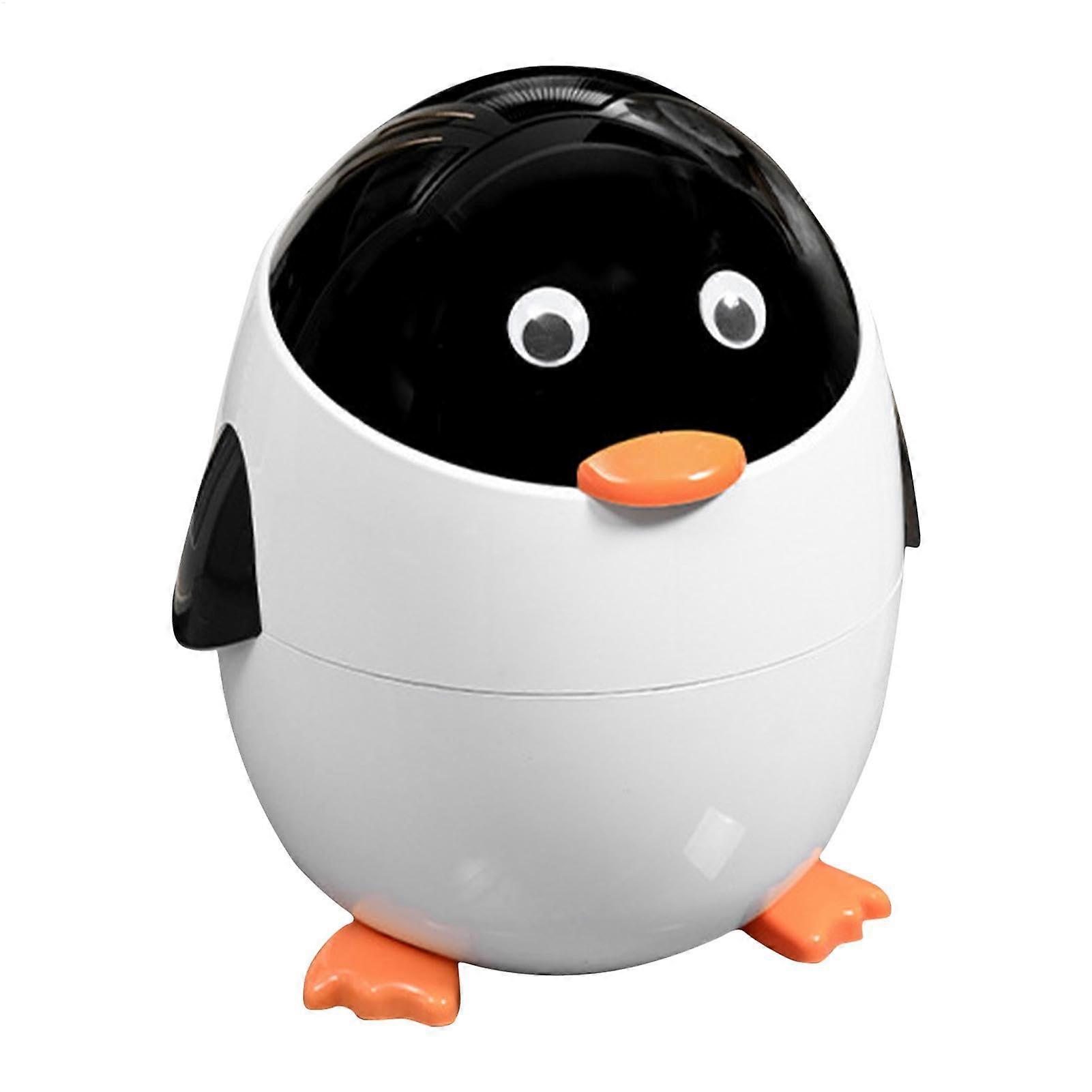 Penguin Trash Can Adorable Shaped Bin, Animal Bin Compact Lid Ref: 9144
