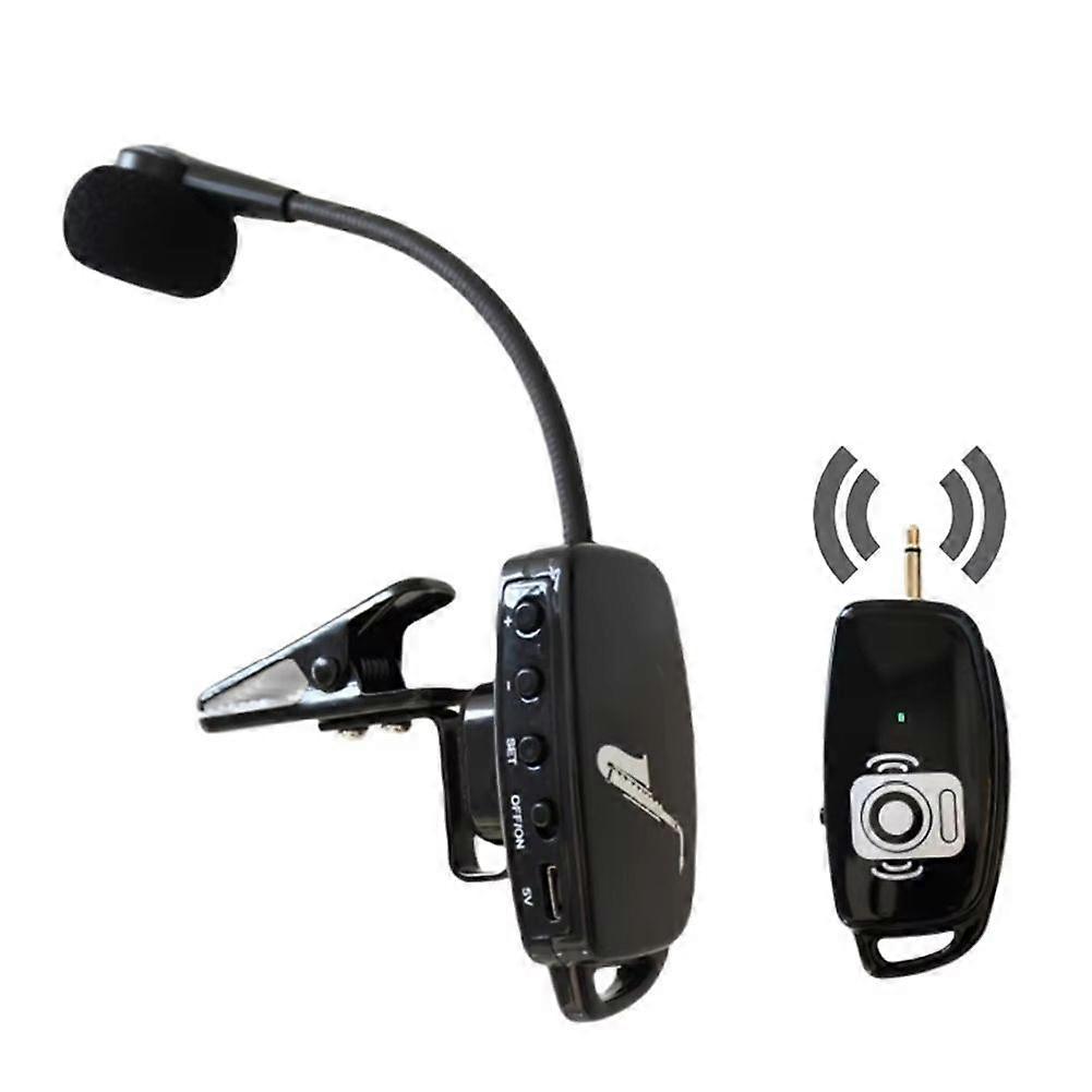 2.4G Professional Wireless Microphone System for Trumpets, Plug & Play, 160ft Range, Wireless Recei