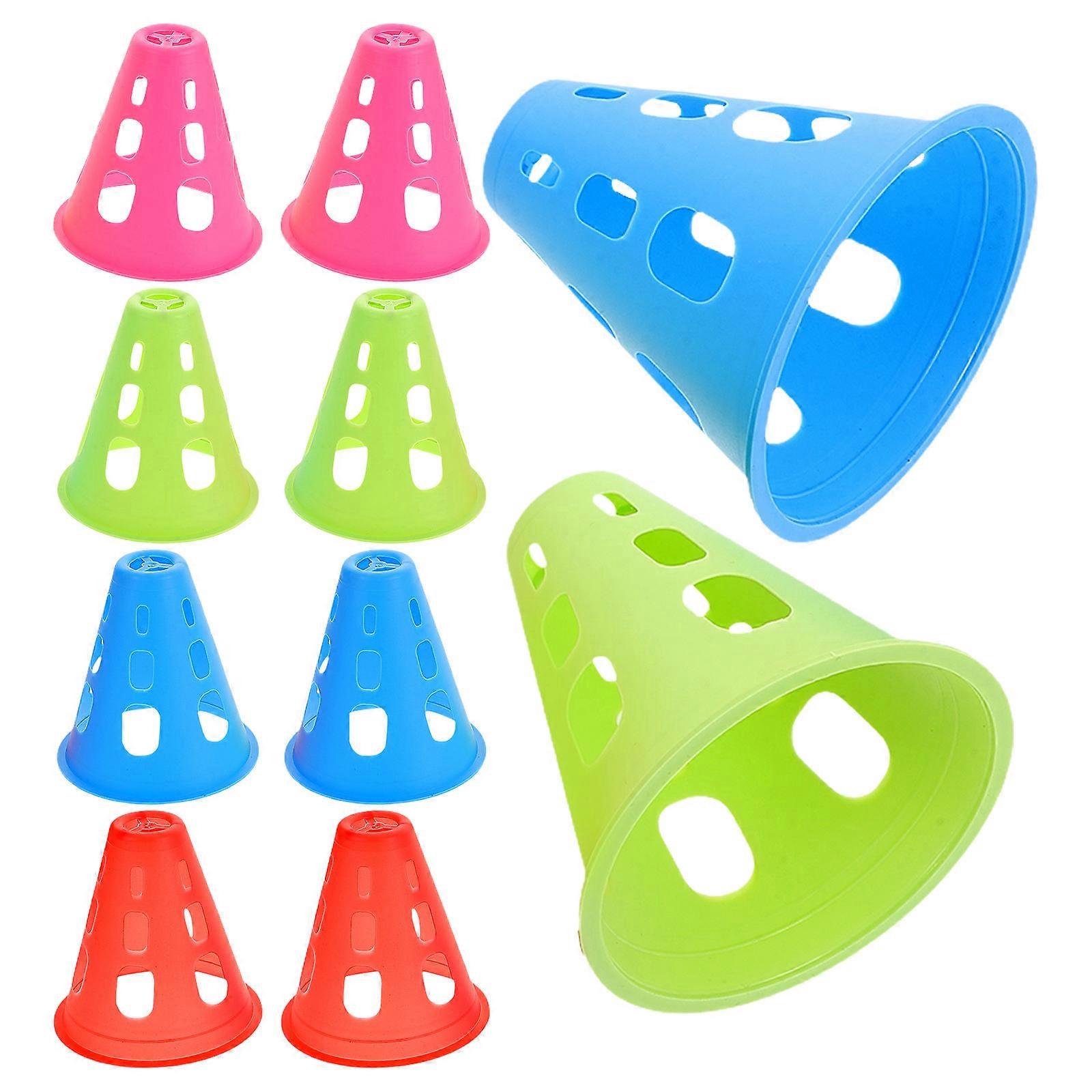 Plastic Sports Training Cones 20pcs Heavy Duty Field Markers for Agility, Speed Skating, Basketball & Soccer Drills Lightweight & Portable