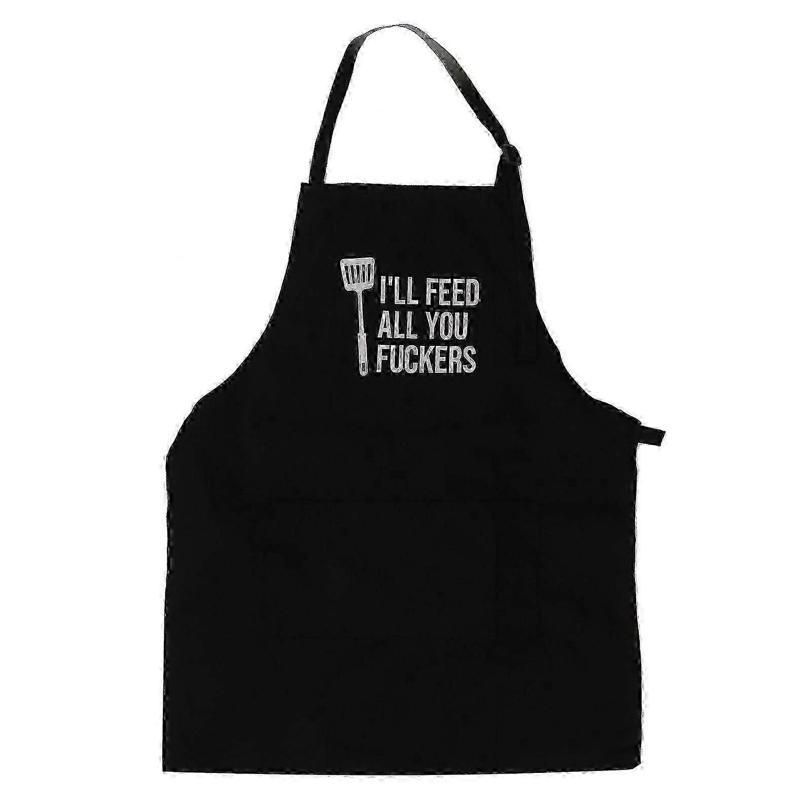 Funny Chef Apron with Adjustable Neck Strap for BBQ or Kitchen Use 2025