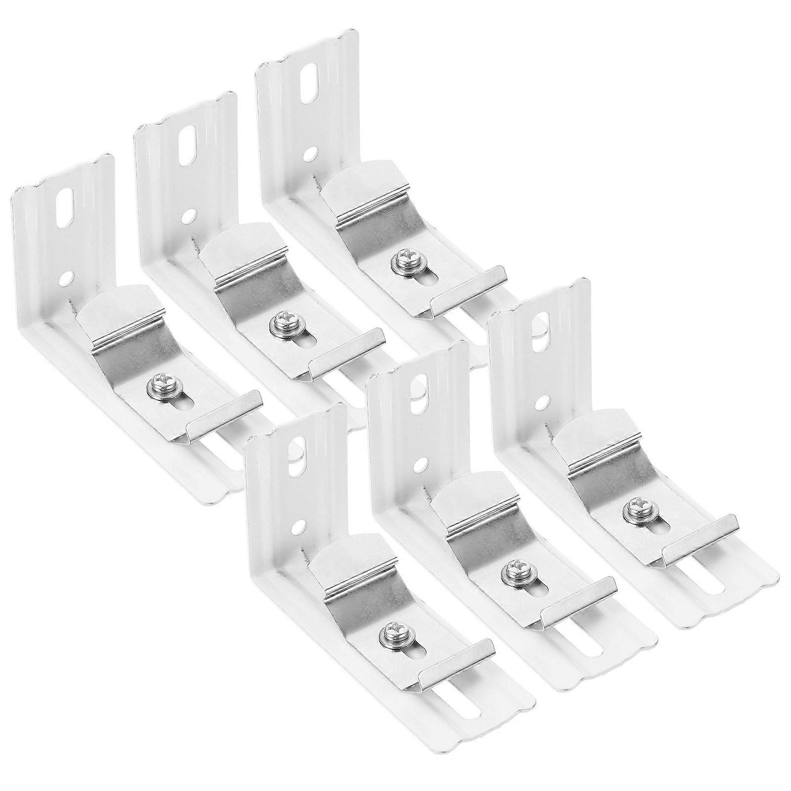 6pcs L Shaped Vertical Blind Bracket Easy Installation Blind Metal Bracket Vertical Blind Accessory