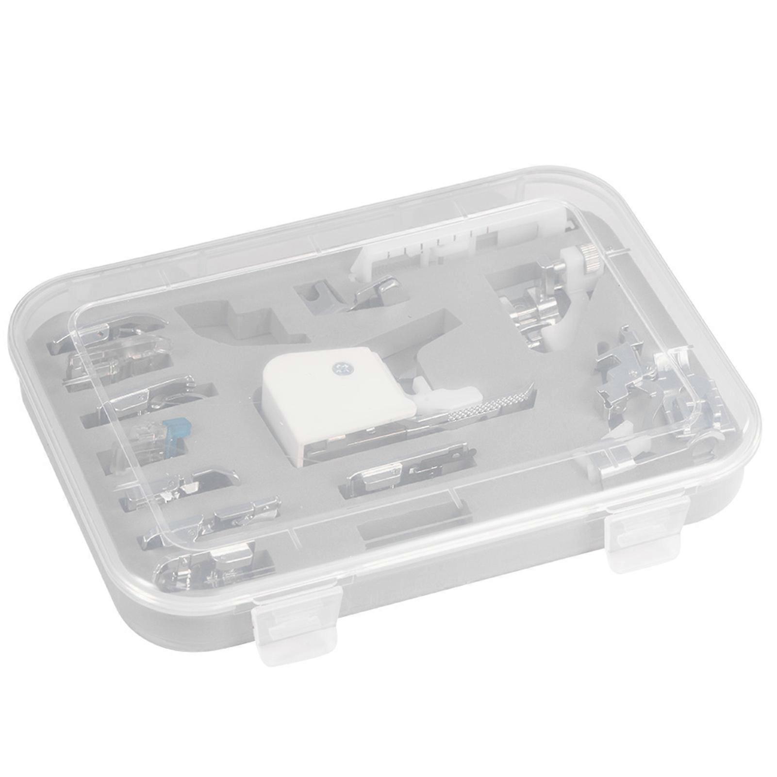 15Pcs Multifunctional Metal Sewing Presser Foot Set with Box