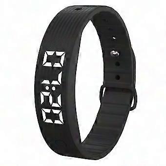 W5SV Smart Armband med Vibrerande Larm, Sömn Monitor, Digital Display Elektrisk Klocka