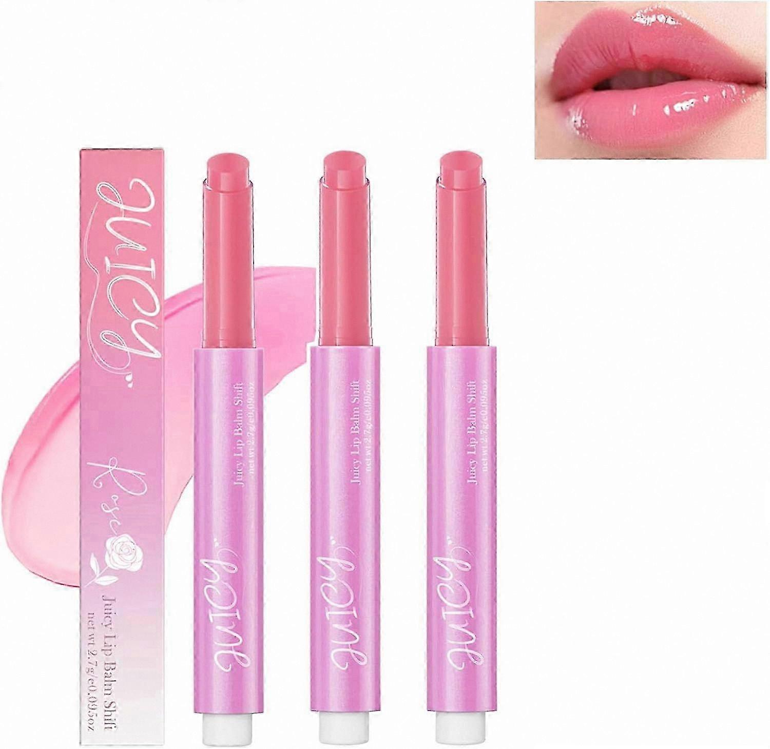 pH Sensitive Color Change Lip Balm, Hydrating Formula for Soft Lips, Ideal Gift Option for Women