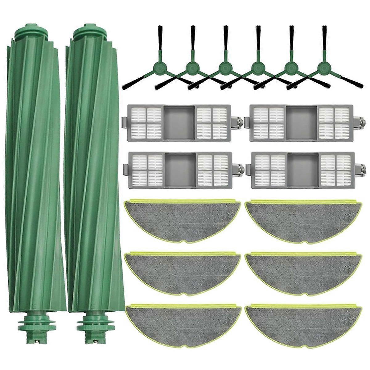 18PCS for 205 DustCompactor Vac Robot Vacuum Cleaner Parts Main Side Brush Hepa Filters Mop Pads