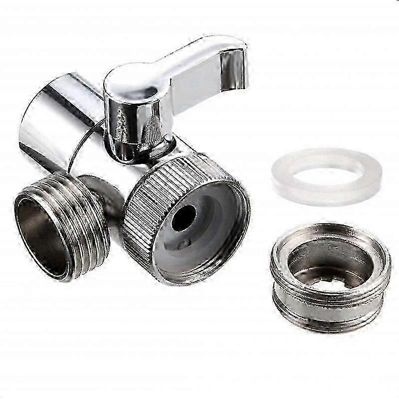 Alloy Switch Faucet Adapter 3 Way Tee Connector Shower Head Diverte...