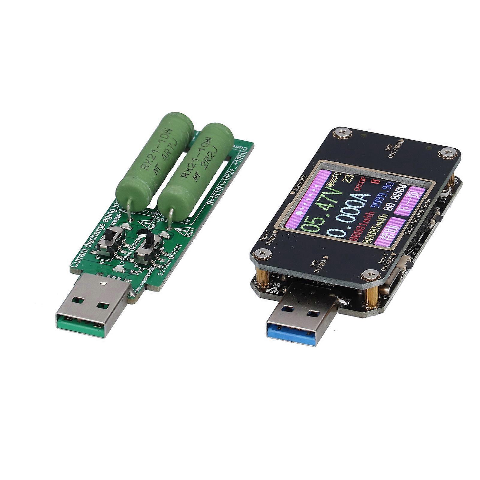 USB Power Meter Tester A3-B 1.44in LCD 0-3A 0-99999mAh