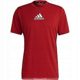 Męska koszulka sportowa Adidas Designed To Move 3 Stripes PrimeBlue