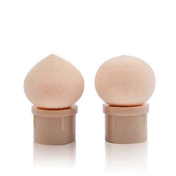 2 pcs Simple Sponge Blending Pen Sponge Tip Gradient Manicure Tool beige