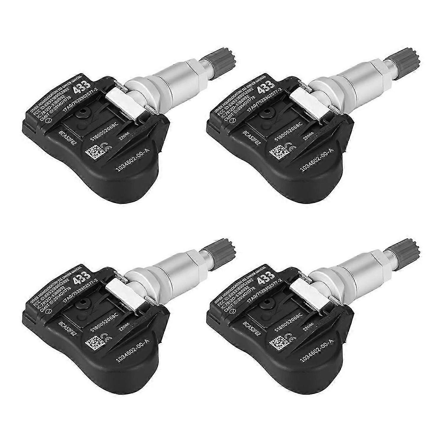 4Pcs Car TPMS Sensor Tire Pressure Sensor 107481200B for
