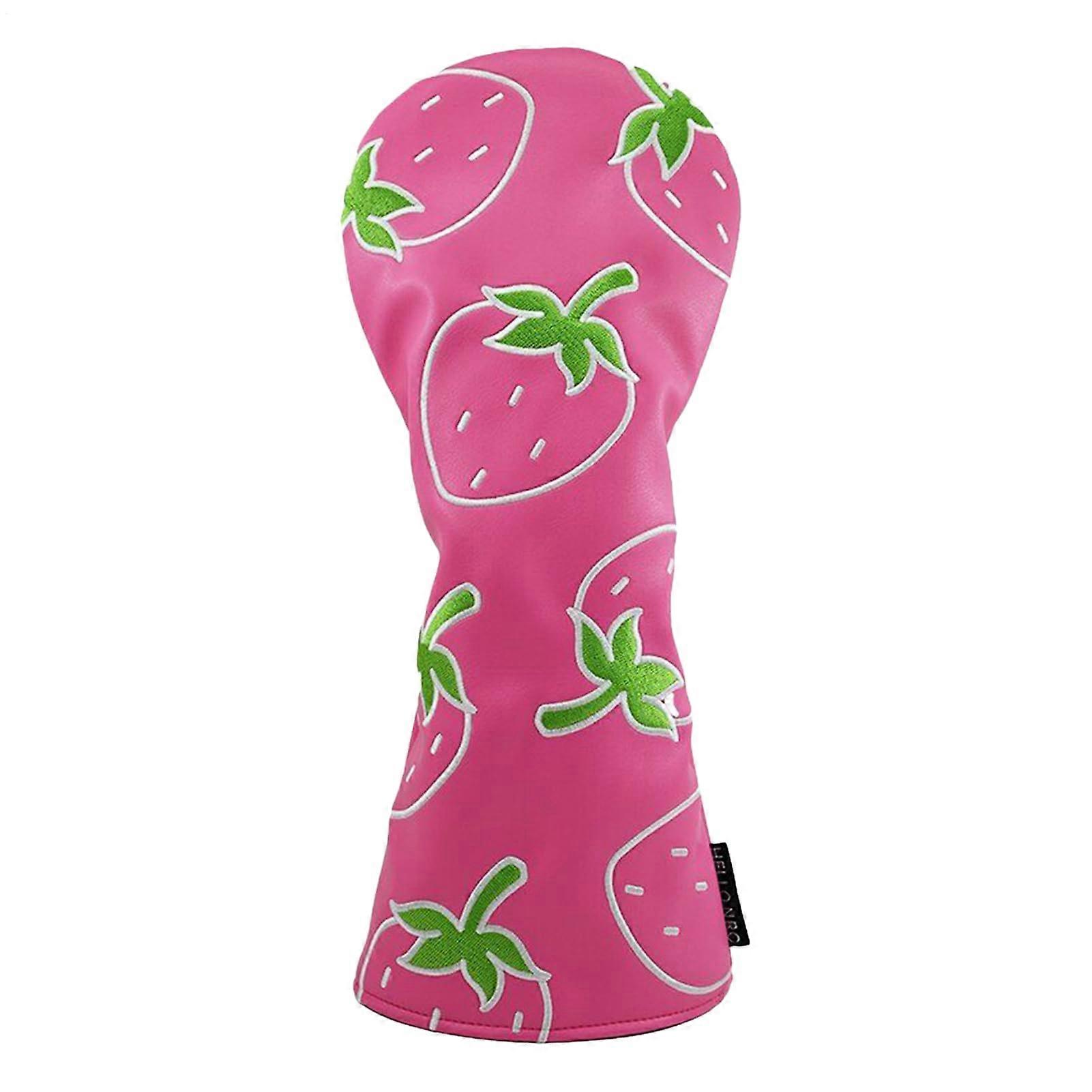 Golf Club Head Covers Strawberry Driver Protector WeatherResistant for Outdoor Practice Driving Range Travel