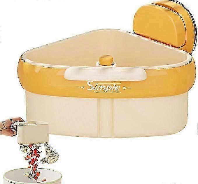 Triangular Sink Strainer Basket with Suction Cup - Fine Mesh Kitchen & Bathroom Organizer, Space-Saving Drain Filter for Soap Storage