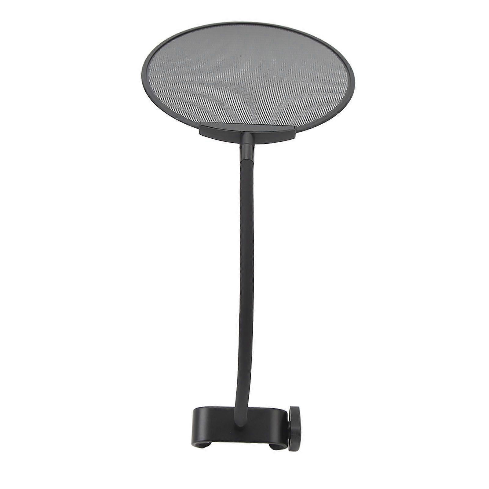 Microphone Pop Filter Foldable Microphone Anti Spray Mesh Mic Dual Layered Wind Pop Screen With A Flexible 360 Gooseneck Clip Stabilizing Arm PS 6