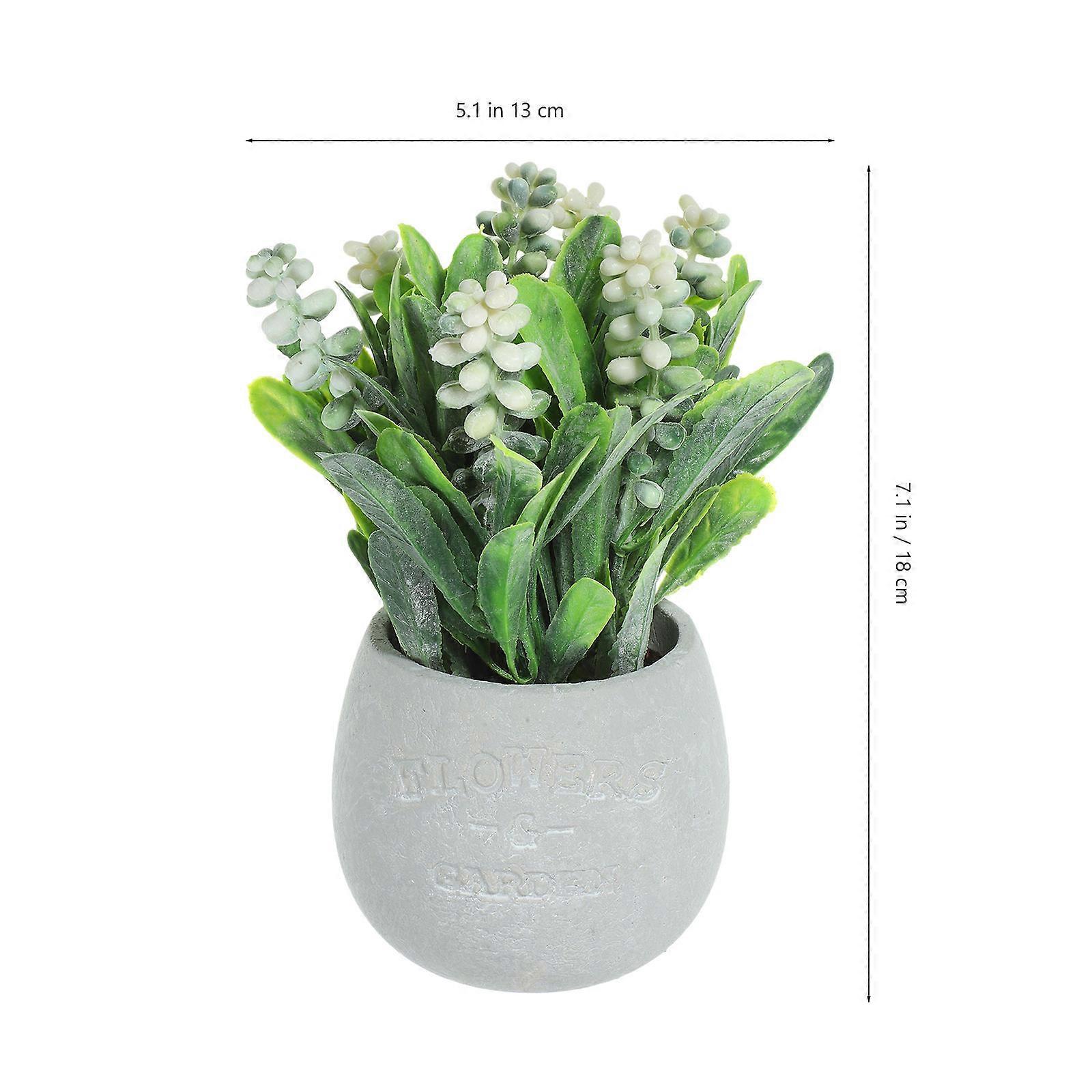 Simulation Plant Fake Bonsai Decoration with 3Pcs Artificial Plants