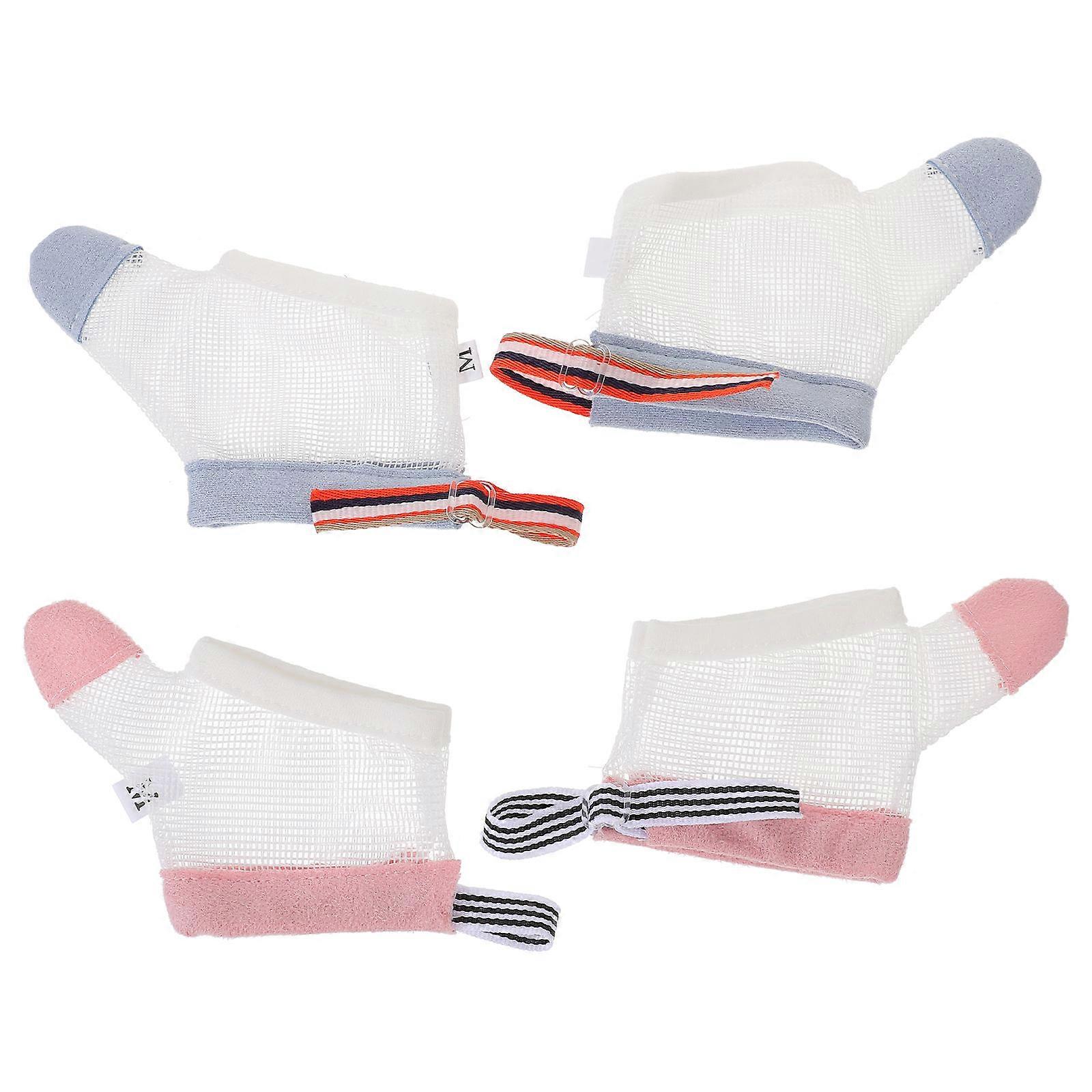 Stop Thumb Sucking Gloves for Baby Use 4Pairs Adjustable